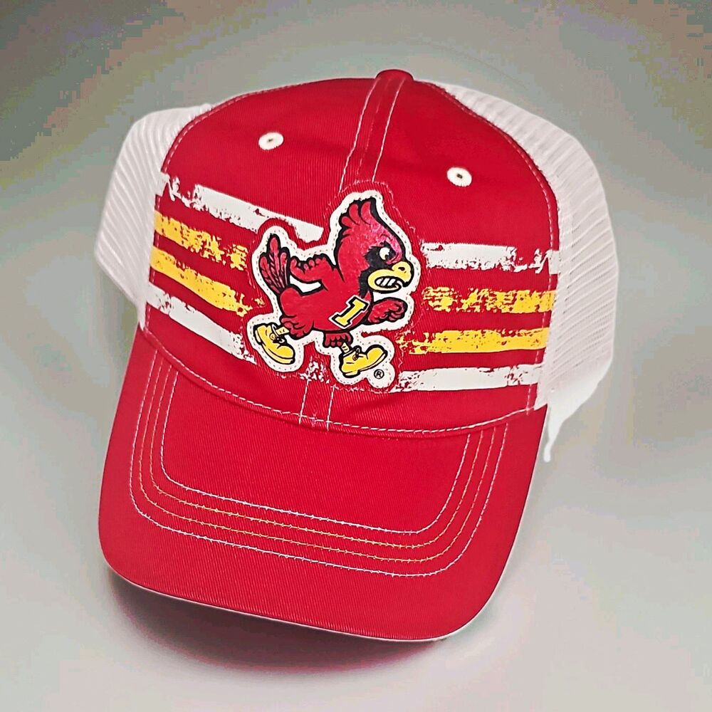 Vintage Style Iowa State Cyclones Trucker Hat Snapback Retro Walking Cy ISU Cap